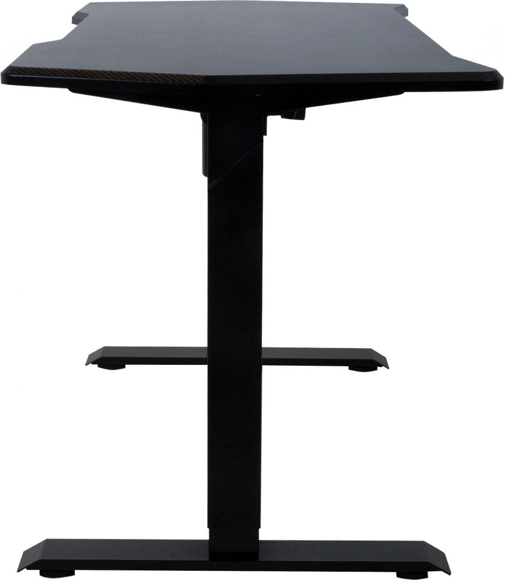 Height Adjustable Desk East Vantaa | size: Length: 70cm, Width: 140cm, Height: 121cm | color: Black / Black | image: 5 | variant: 1005906