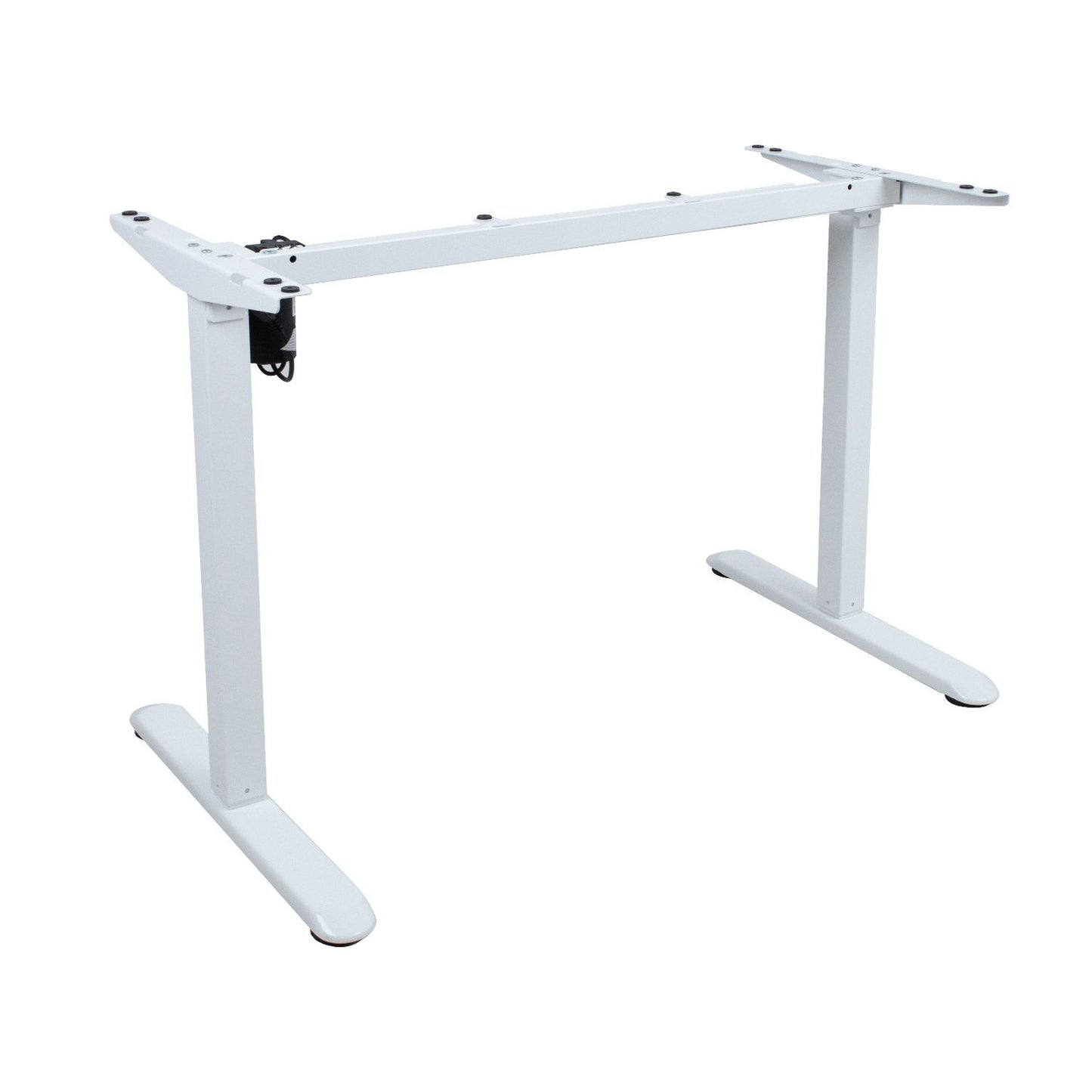 Height Adjustable Desk Florence | size: Length: 60cm, Width: 120cm, Height: 118cm | color: Maple / White | image: 3 | variant: 1001481
