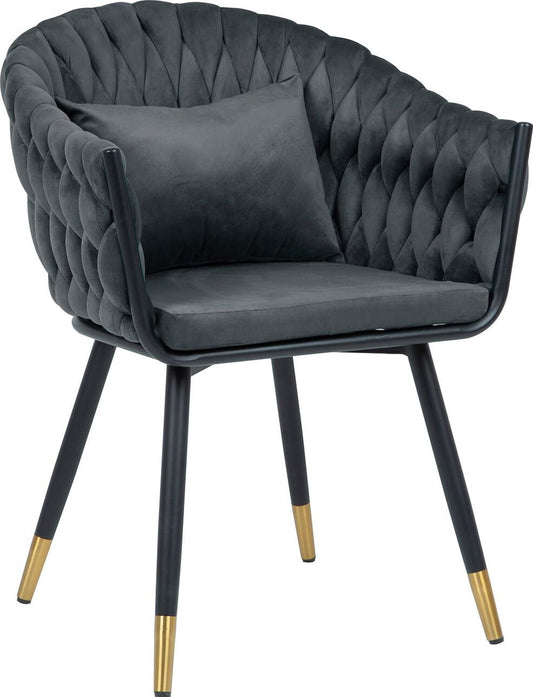 Kitchen Chair Brackley | size: Width: 61cm, Height: 81cm, Depth: 63cm | color: Gray | image: 1 | variant: 1000857