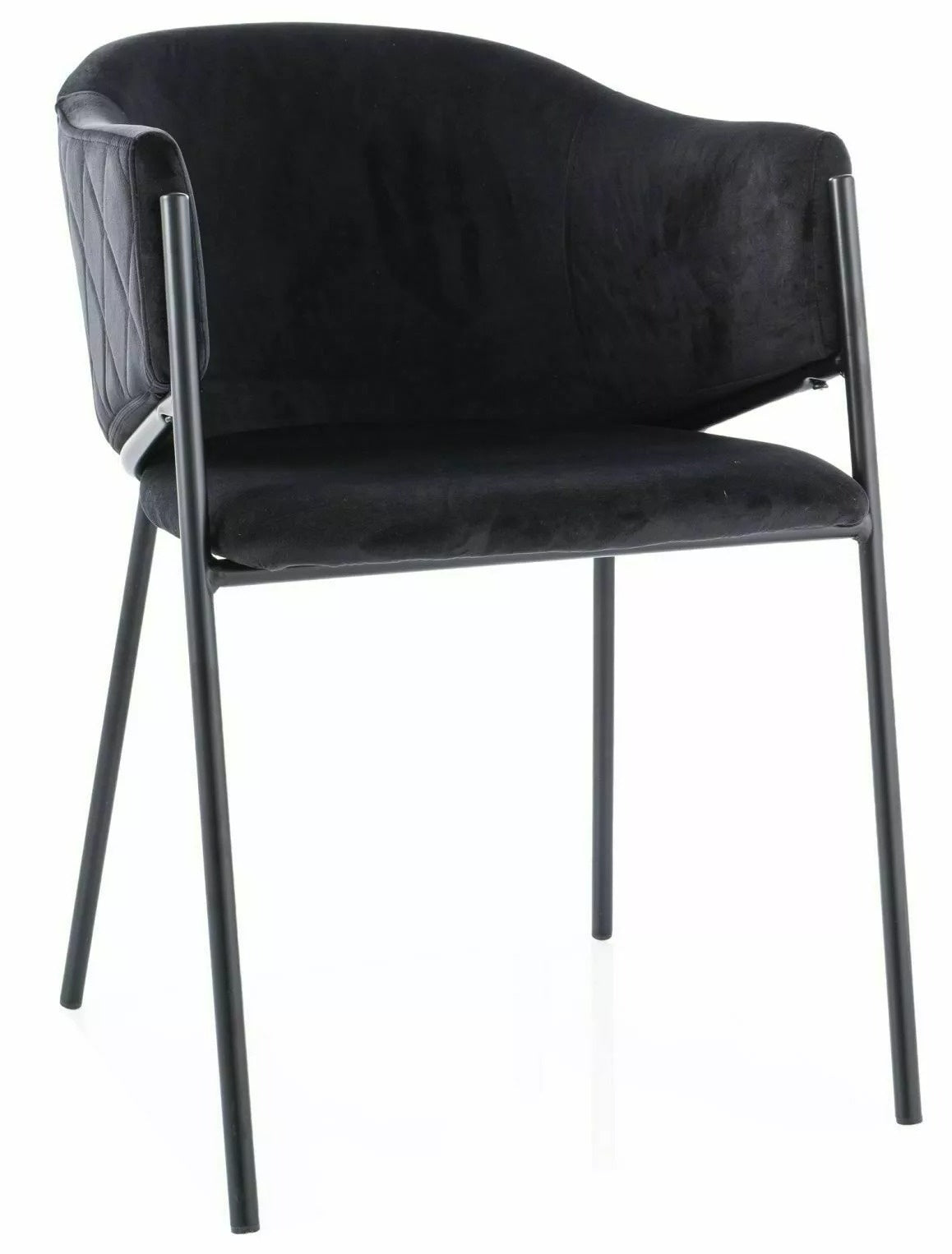 Kitchen Chair Canberra | size: Width: 55cm, Height: 77cm, Depth: 44cm | color: Black | image: 0 | variant: 1003937
