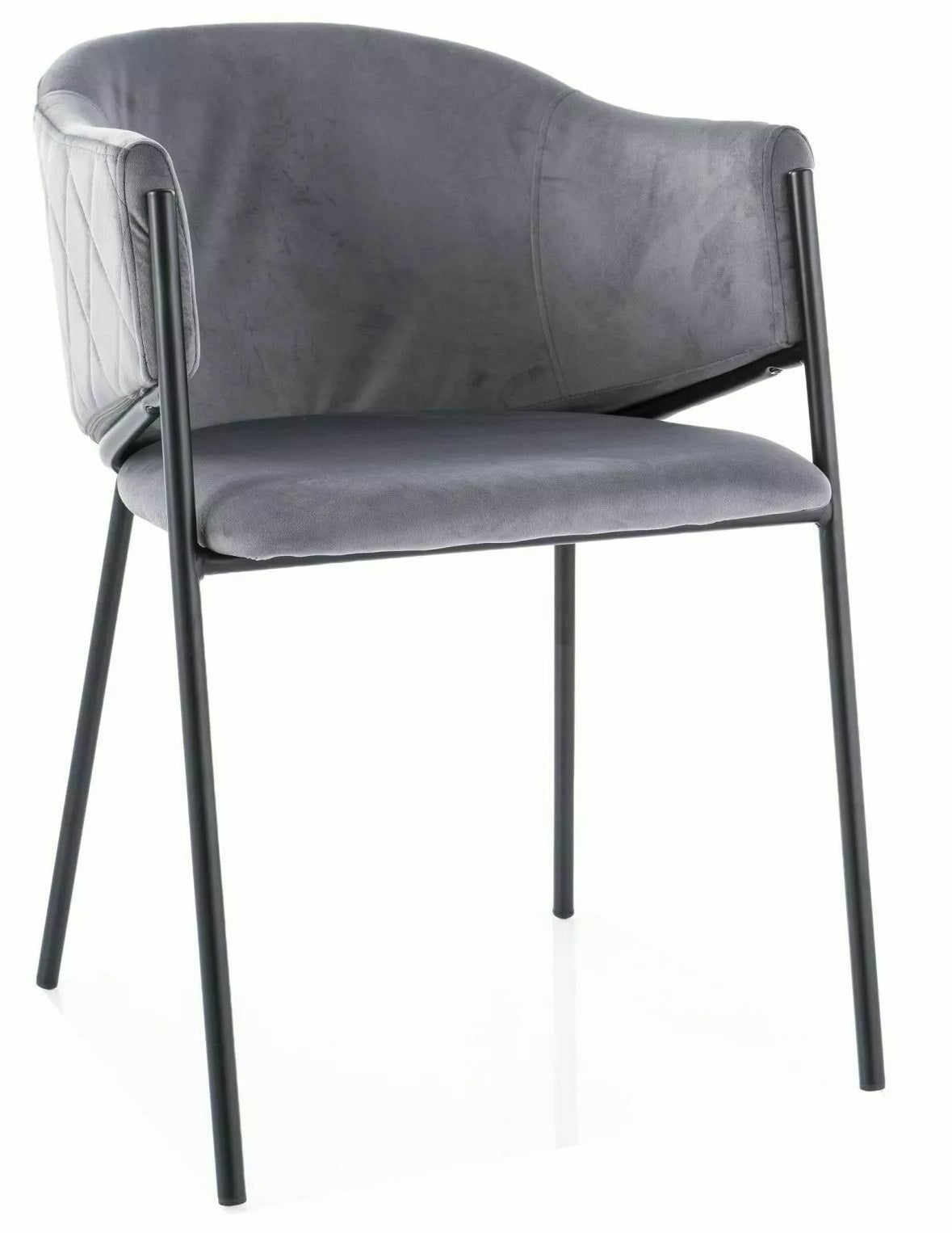 Kitchen Chair Canberra | size: Width: 55cm, Height: 77cm, Depth: 44cm | color: Gray | image: 0 | variant: 1003938