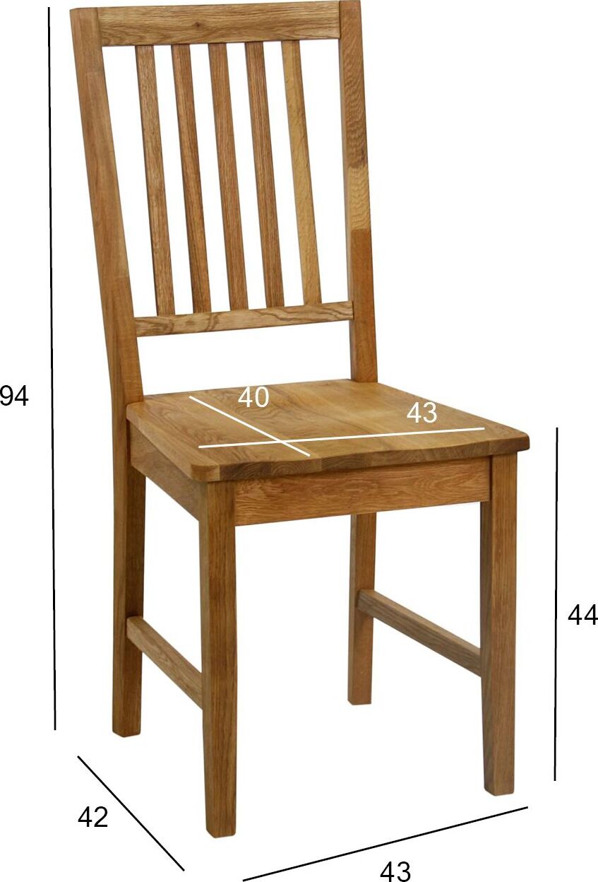 Kitchen Chair Deal | size: Width: 43cm, Height: 94cm, Depth: 42cm | color: Brown | image: 4 | variant: 1000911