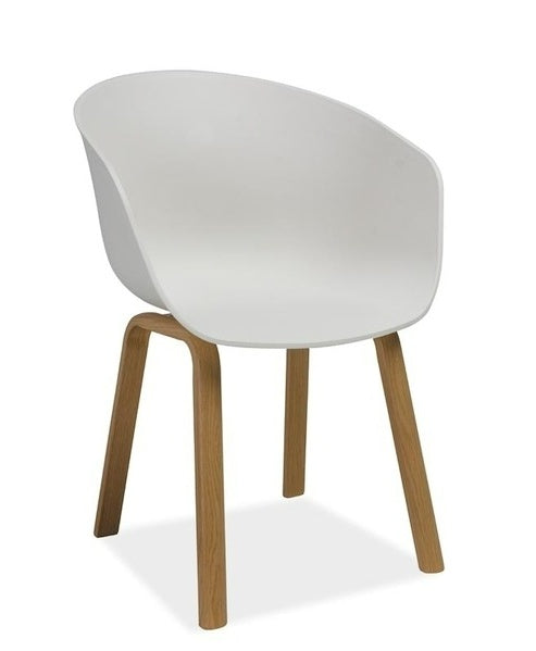 Kitchen Chair Ego | size: Width: 56cm, Height: 80cm, Depth: 42cm | color: White | image: 0 | variant: 1017799