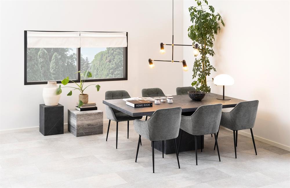 Kitchen Chair Horsham | size: Width: 58cm, Height: 83cm, Depth: 55cm | color: Black/Grey | image: 5 | variant: 1000794