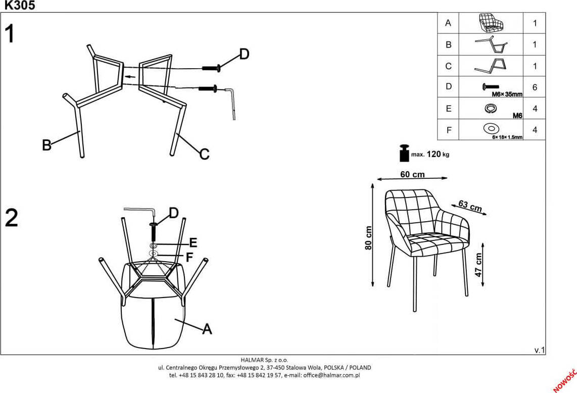 Kitchen Chair K305 | size: Width: 58cm, Height: 80cm, Depth: 57cm | color: Gray | image: 9 | variant: 1003131