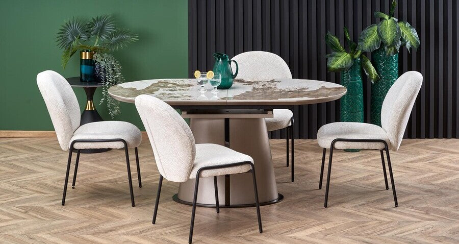 Kitchen Chair K507 | size: Width: 87cm, Height: 87cm, Depth: 71cm | color: White | image: 3 | variant: 1012941