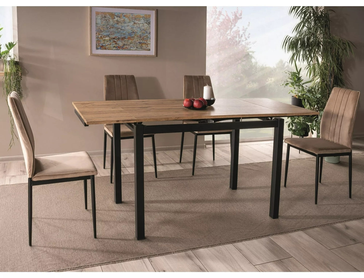 Kitchen Chair Kigali | size: Width: 44cm, Height: 93cm, Depth: 39cm | color: Beige | image: 3 | variant: 1003962