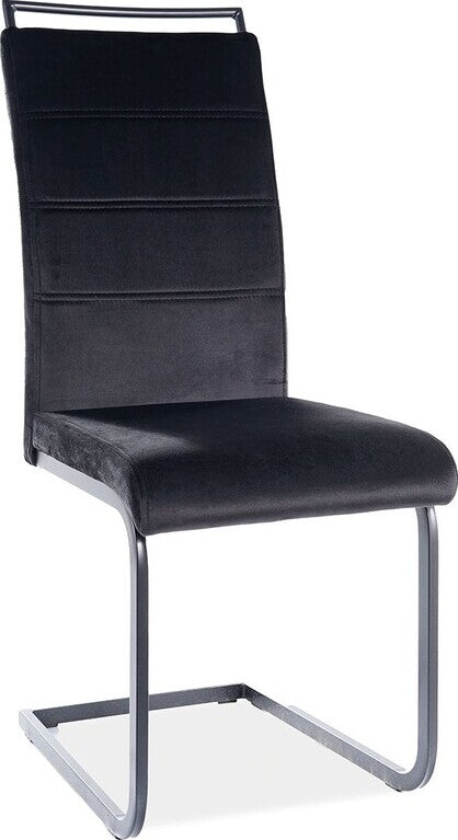 Kitchen Chair Leningrad | size: Width: 41cm, Height: 102cm, Depth: 42cm | color: Black | image: 1 | variant: 1003630