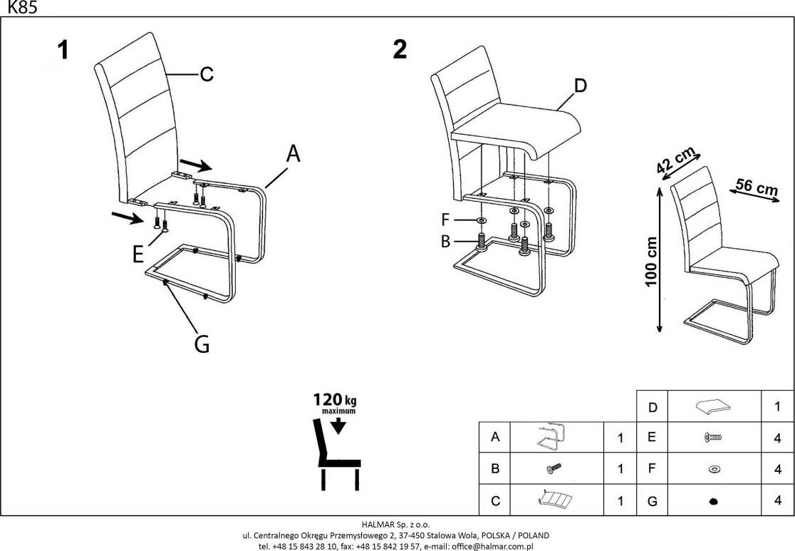 Kitchen Chair Marseille | size: Width: 42cm, Height: 100cm, Depth: 56cm | color: Beige | image: 9 | variant: 1002549