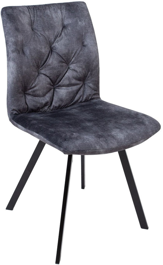 Kitchen Chair Oxted | size: Width: 46cm, Height: 87cm, Depth: 59cm | color: Gray | image: 0 | variant: 1000756