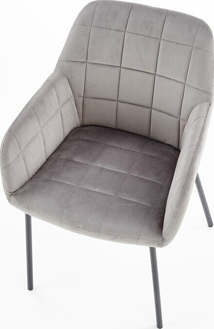 Kitchen Chair Panevezys | size: Width: 58cm, Height: 80cm, Depth: 57cm | color: Gray | image: 6 | variant: 1002229