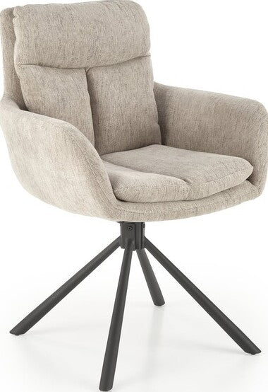 Kitchen Chair Porto | size: Width: 60cm, Height: 87cm, Depth: 65cm | color: Beige | image: 0 | variant: 1002466