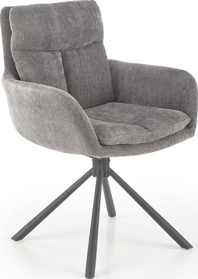 Kitchen Chair Porto | size: Width: 60cm, Height: 87cm, Depth: 65cm | color: Gray | image: 0 | variant: 1002467