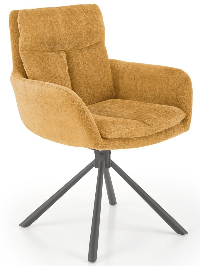 Kitchen Chair Porto | size: Width: 60cm, Height: 87cm, Depth: 65cm | color: Yellow | image: 0 | variant: 1002468