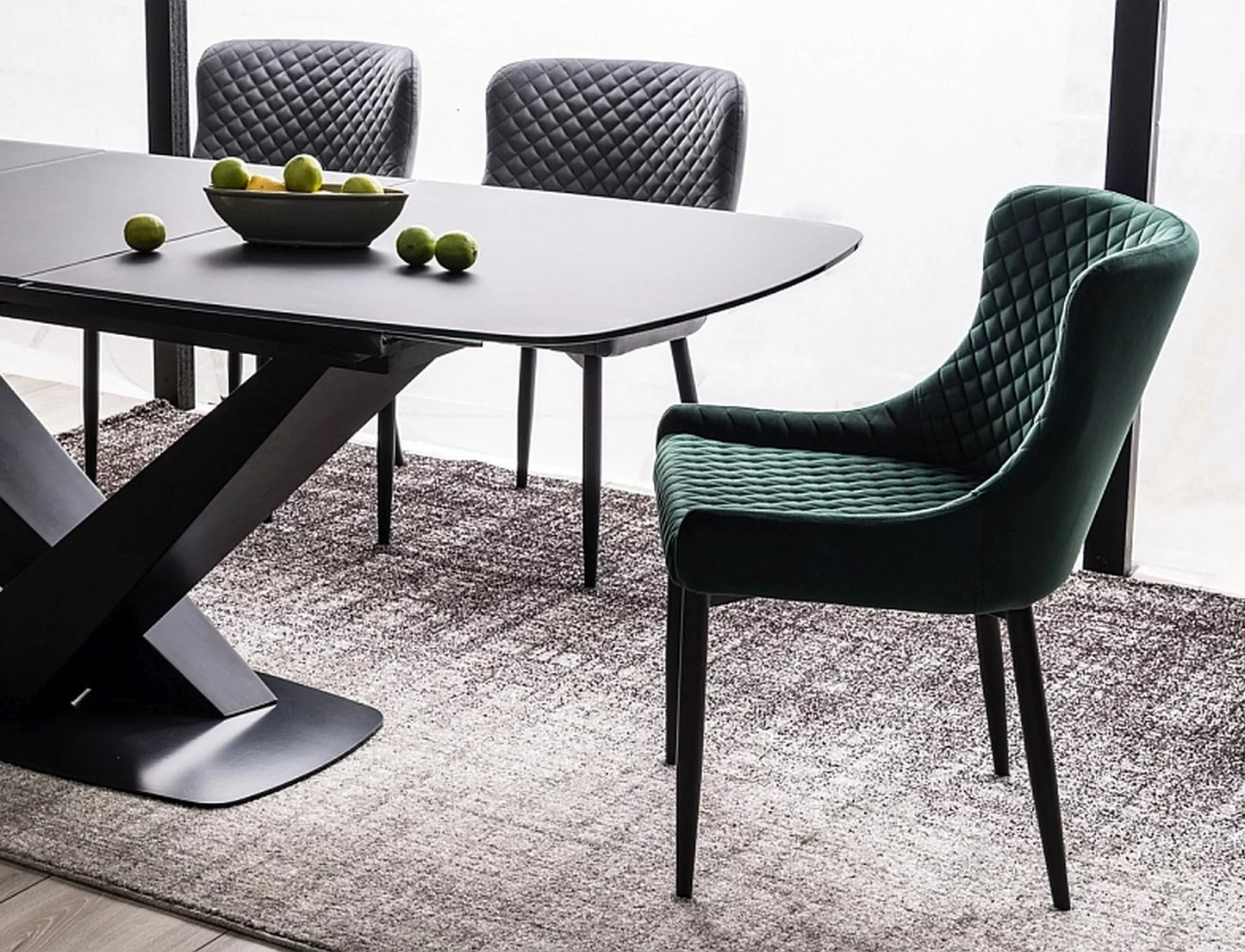 Kitchen Chair Salvador | size: Width: 52cm, Height: 82cm, Depth: 45cm | color: Green | image: 3 | variant: 1003892