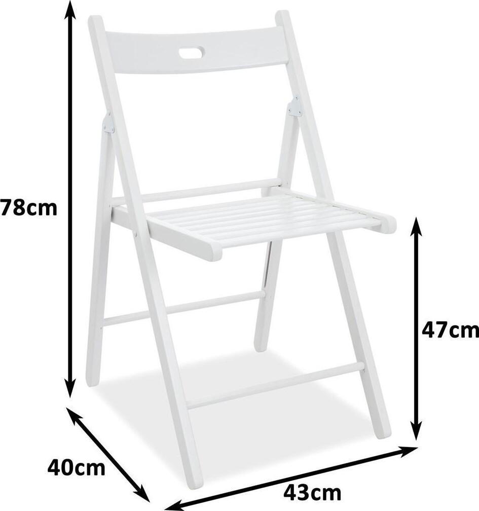 Kitchen Chair Smart II | size: Width: 43cm, Height: 78cm, Depth: 40cm | color: White | image: 3 | variant: 1003727