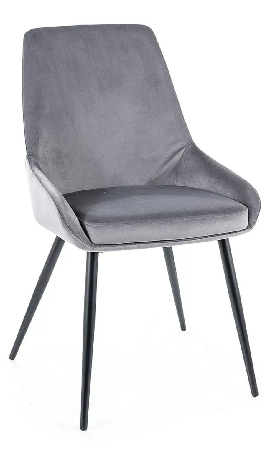 Kitchen Chair Ulan Bator | size: Width: 49cm, Height: 85cm, Depth: 43cm | color: Gray | image: 0 | variant: 1003896