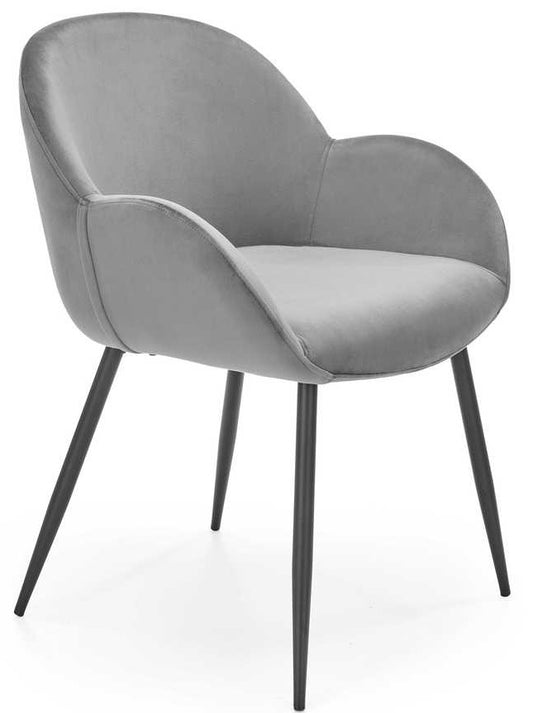 Kitchen Chair West Basel | size: Width: 59cm, Height: 79cm, Depth: 59cm | color: Gray | image: 1 | variant: 1007459