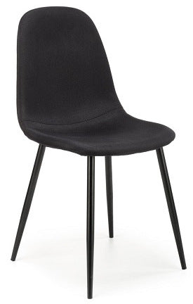 Kitchen Chair West Cardiff | size: Width: 43cm, Height: 87cm, Depth: 47cm | color: Black | image: 1 | variant: 1007443
