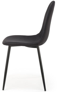Kitchen Chair West Cardiff | size: Width: 43cm, Height: 87cm, Depth: 47cm | color: Black | image: 3 | variant: 1007443