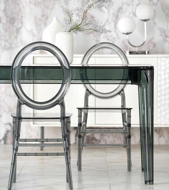 Kitchen Chair West Southwold | size: Width: 39cm, Height: 89cm, Depth: 50cm | color: Transparent | image: 5 | variant: 1007327