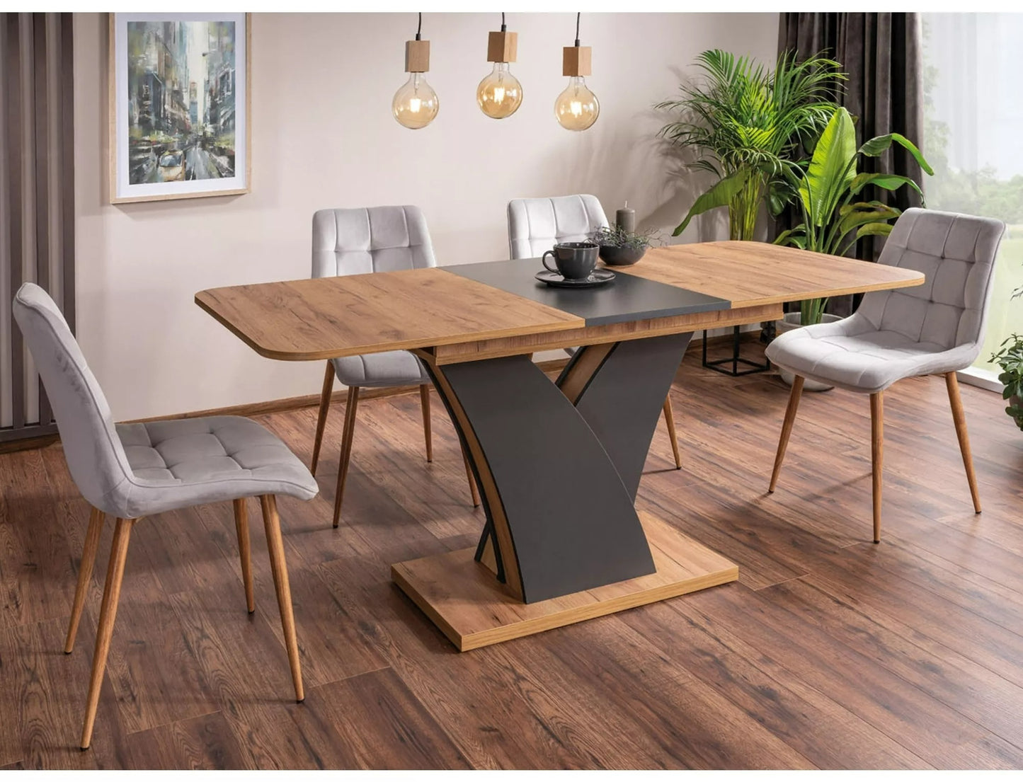 Kitchen Chair Winnipeg | size: Width: 50cm, Height: 88cm, Depth: 43cm | color: Gray | image: 2 | variant: 1003908