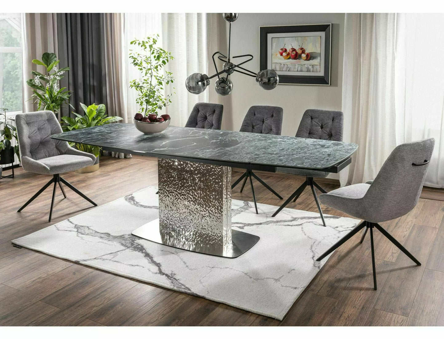 Kitchen Chair Wroclaw | size: Width: 52cm, Height: 88cm, Depth: 45cm | color: Gray | image: 2 | variant: 1003973