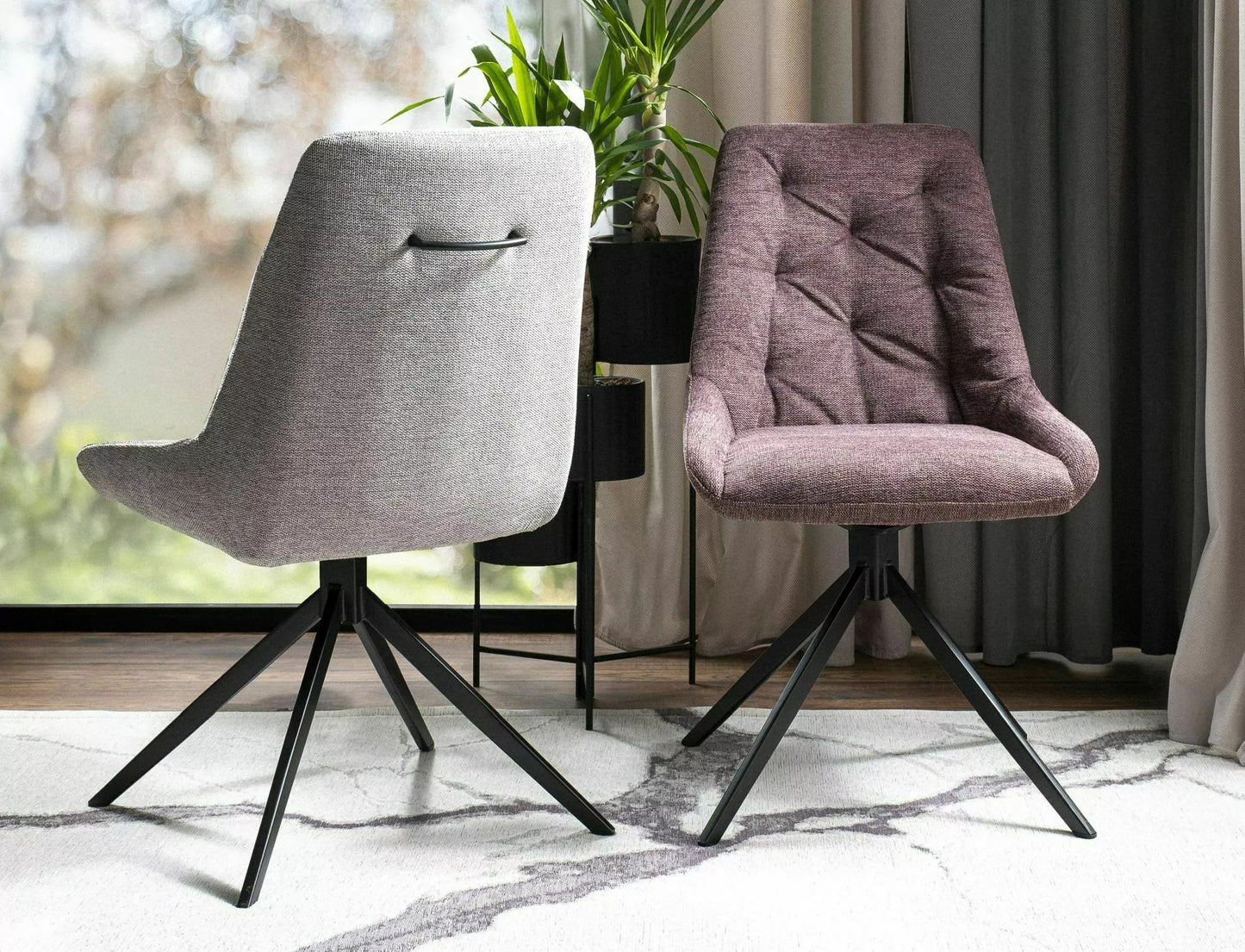 Kitchen Chair Wroclaw | size: Width: 52cm, Height: 88cm, Depth: 45cm | color: Gray | image: 2 | variant: 1003974