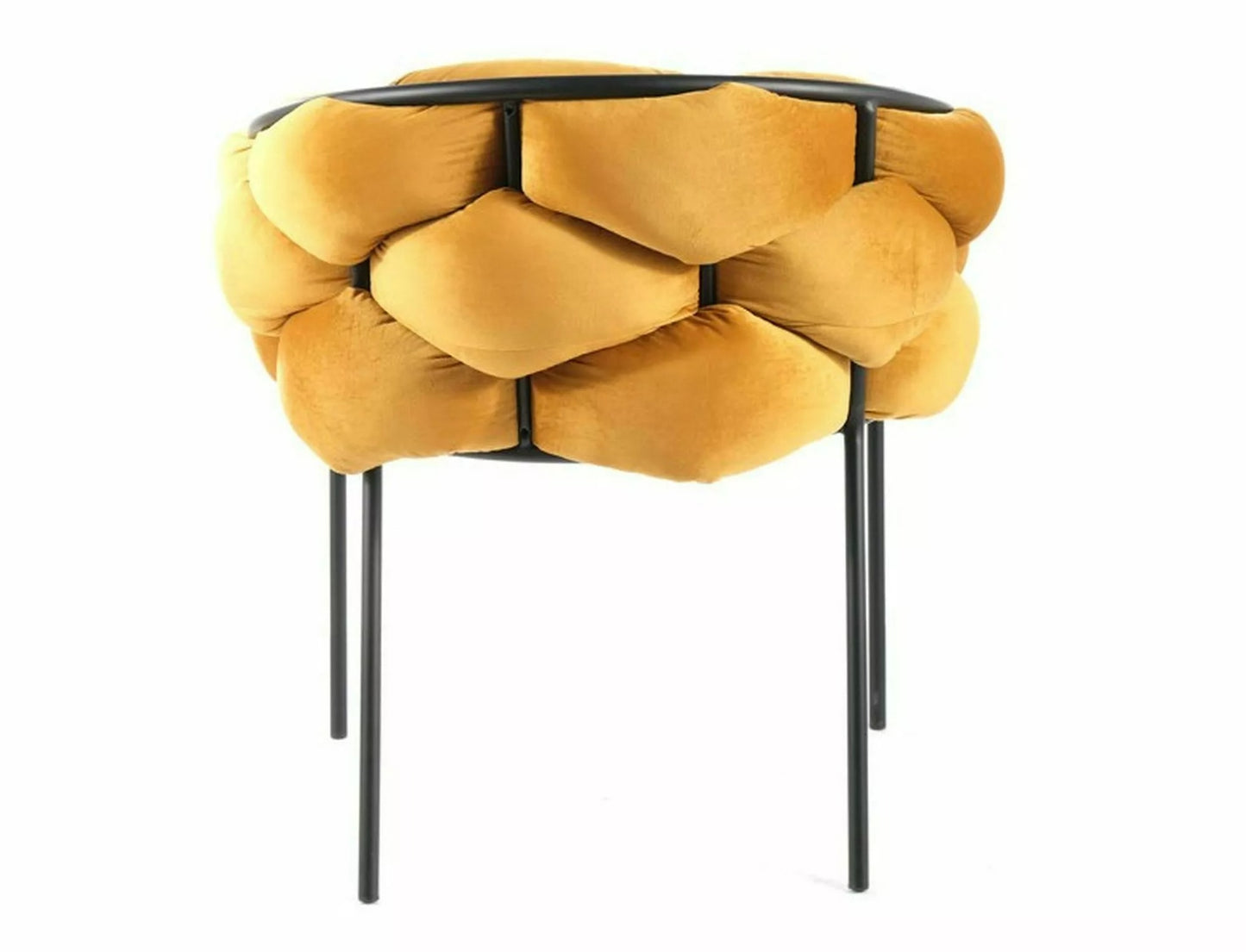 Kitchen Chair Xiamen | size: Width: 76cm, Height: 75cm, Depth: 40cm | color: Yellow | image: 1 | variant: 1003798