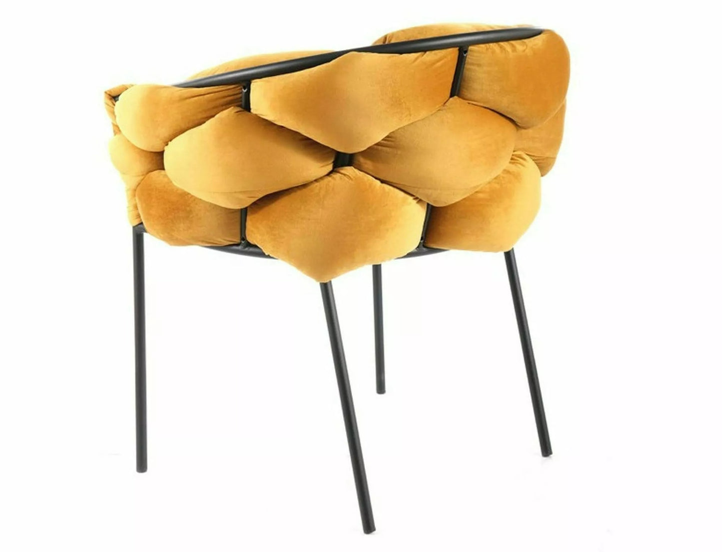 Kitchen Chair Xiamen | size: Width: 76cm, Height: 75cm, Depth: 40cm | color: Yellow | image: 2 | variant: 1003798