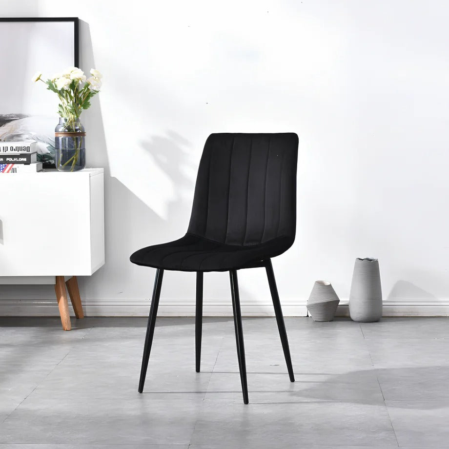 Kitchen Chair Zadar | size: Width: 45cm, Height: 91cm, Depth: 39cm | color: Black | image: 1 | variant: 1003991
