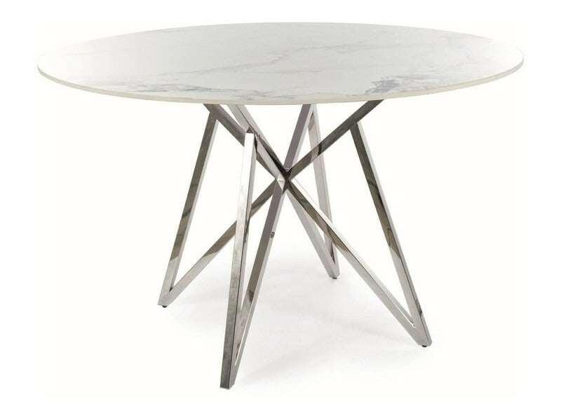 Kitchen Table Barnstaple | size: Length: 120cm, Width: 120cm, Height: 76cm, Diameter: 120cm | color: White | image: 1 | variant: 1004389