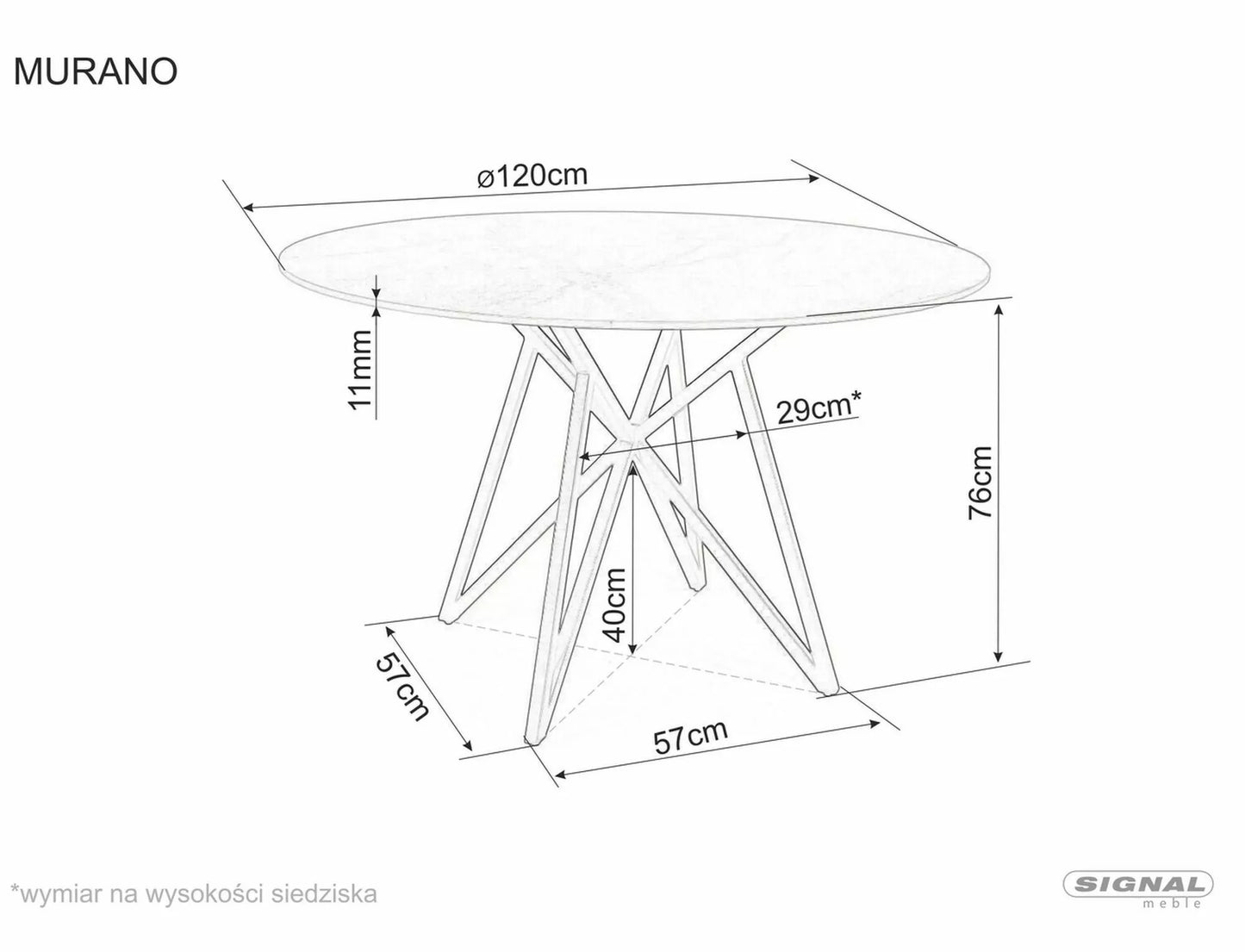 Kitchen Table Barnstaple | size: Length: 120cm, Width: 120cm, Height: 76cm, Diameter: 120cm | color: White | image: 5 | variant: 1004389