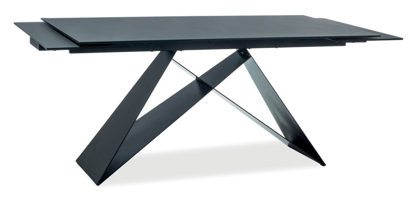 Kitchen Table Cannock | size: Length: 90cm, Width: 240cm, Height: 76cm | color: Black | image: 3 | variant: 1007679
