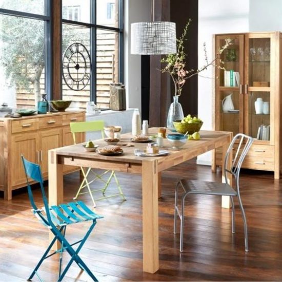 Kitchen Table Chicago New 3 | size: Length: 90cm, Width: 180cm, Height: 76cm | color: Oak | image: 8 | variant: 1011270