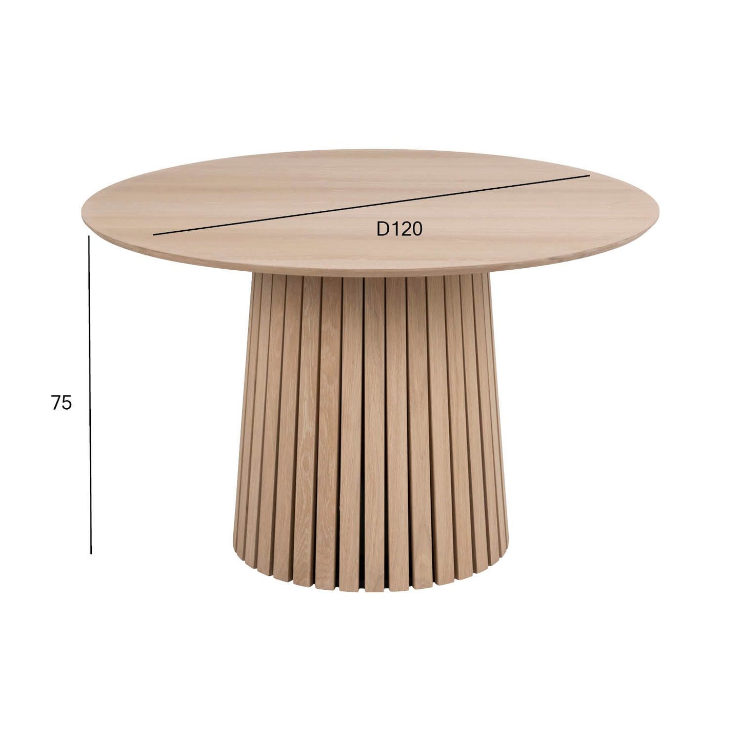 Kitchen Table Christo | size: Length: 120cm, Width: 120cm, Height: 75cm, Diameter: 120cm | color: Beige | image: 4 | variant: 1006477