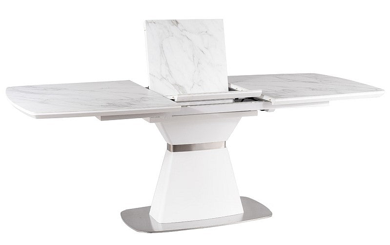 Kitchen Table Colleferro | size: Length: 90cm, Width: 210cm, Height: 76cm | color: White | image: 2 | variant: 1007675