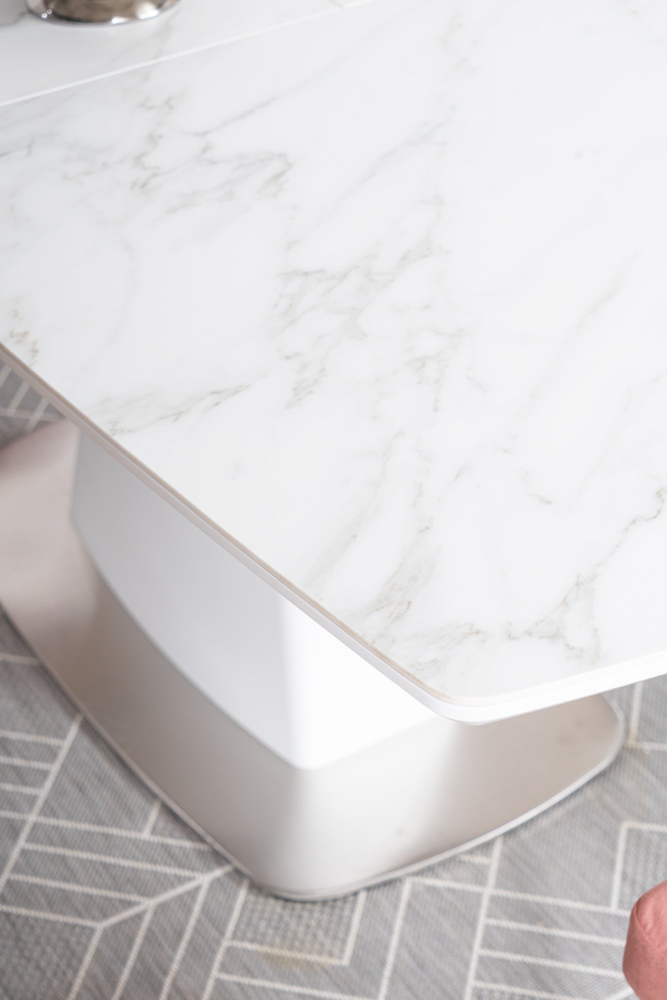 Kitchen Table Colleferro | size: Length: 90cm, Width: 210cm, Height: 76cm | color: White | image: 8 | variant: 1007675