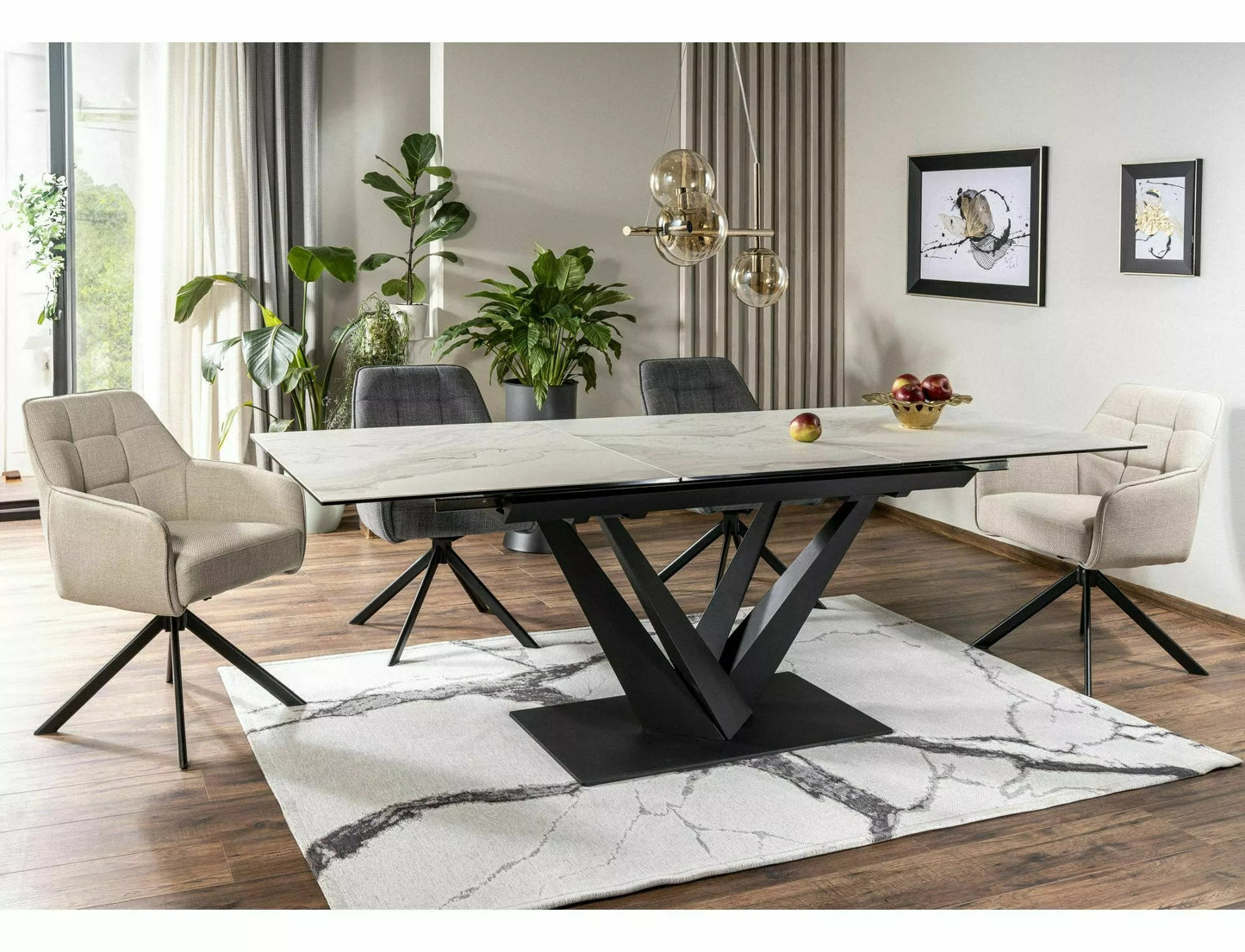 Kitchen Table East Ahmedabad | size: Length: 90cm, Width: 220cm, Height: 76cm | color: White | image: 6 | variant: 1007984