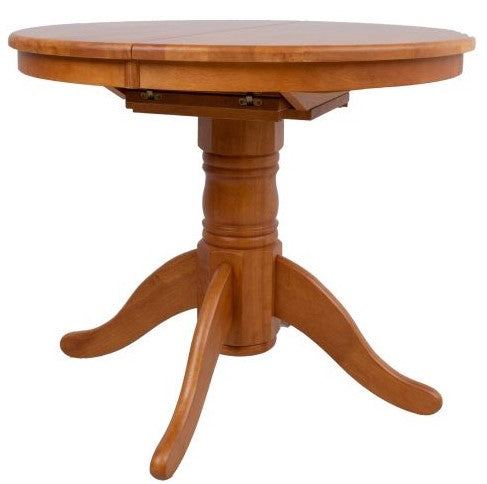 Kitchen Table East Biggleswade | size: Length: 90cm, Width: 120cm, Height: 74cm, Diameter: 90cm | color: Oak | image: 1 | variant: 1005487