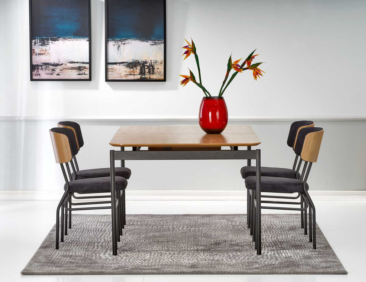 Kitchen Table East Brackley | size: Length: 100cm, Width: 250cm, Height: 76cm | color: Oak | image: 6 | variant: 1007506