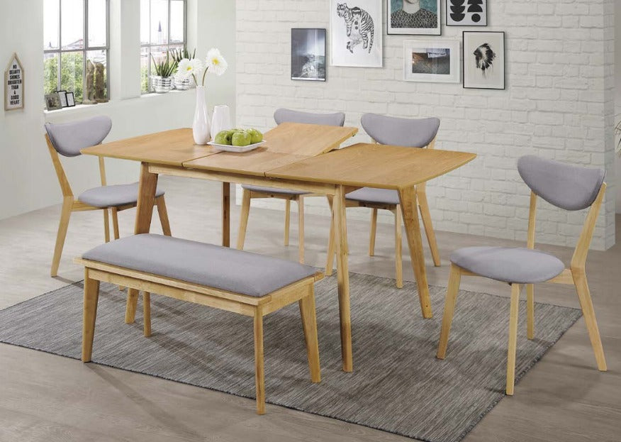Kitchen Table East Canterbury | size: Length: 80cm, Width: 160cm, Height: 75cm | color: Oak | image: 2 | variant: 1007684