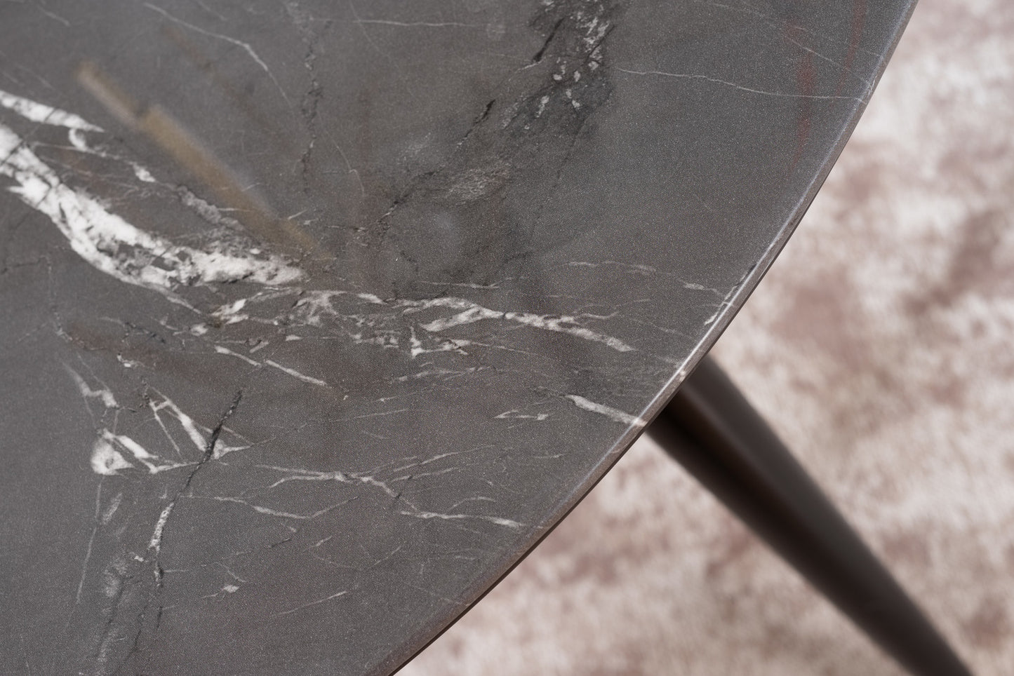 Kitchen Table East Manila | size: Length: 100cm, Width: 100cm, Height: 76cm, Diameter: 100cm | color: Black/Gold | image: 4 | variant: 1007817