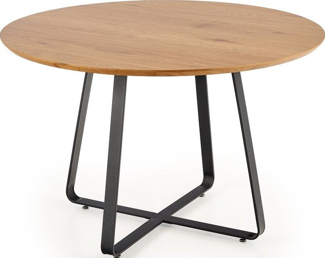 Kitchen Table East New Delhi | size: Length: 120cm, Width: 120cm, Height: 78cm, Diameter: 120cm | color: Oak | image: 1 | variant: 1006796