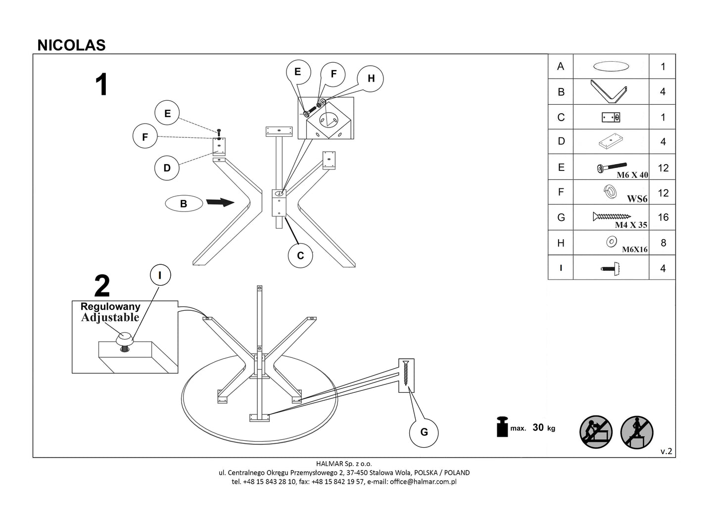 Kitchen Table East New York | size: Length: 120cm, Width: 120cm, Height: 77cm, Diameter: 120cm | color: Oak | image: 10 | variant: 1006798