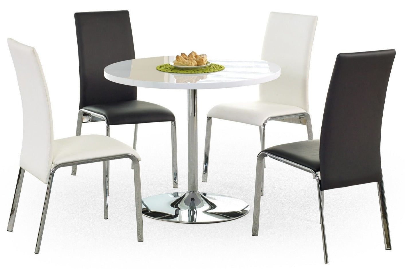 Kitchen Table East Philadelphia | size: Length: 90cm, Width: 90cm, Height: 75cm, Diameter: 90cm | color: White | image: 2 | variant: 1006803