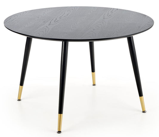 Kitchen Table East Quito | size: Length: 120cm, Width: 120cm, Height: 75cm, Diameter: 120cm | color: Black/Gold | image: 1 | variant: 1006808