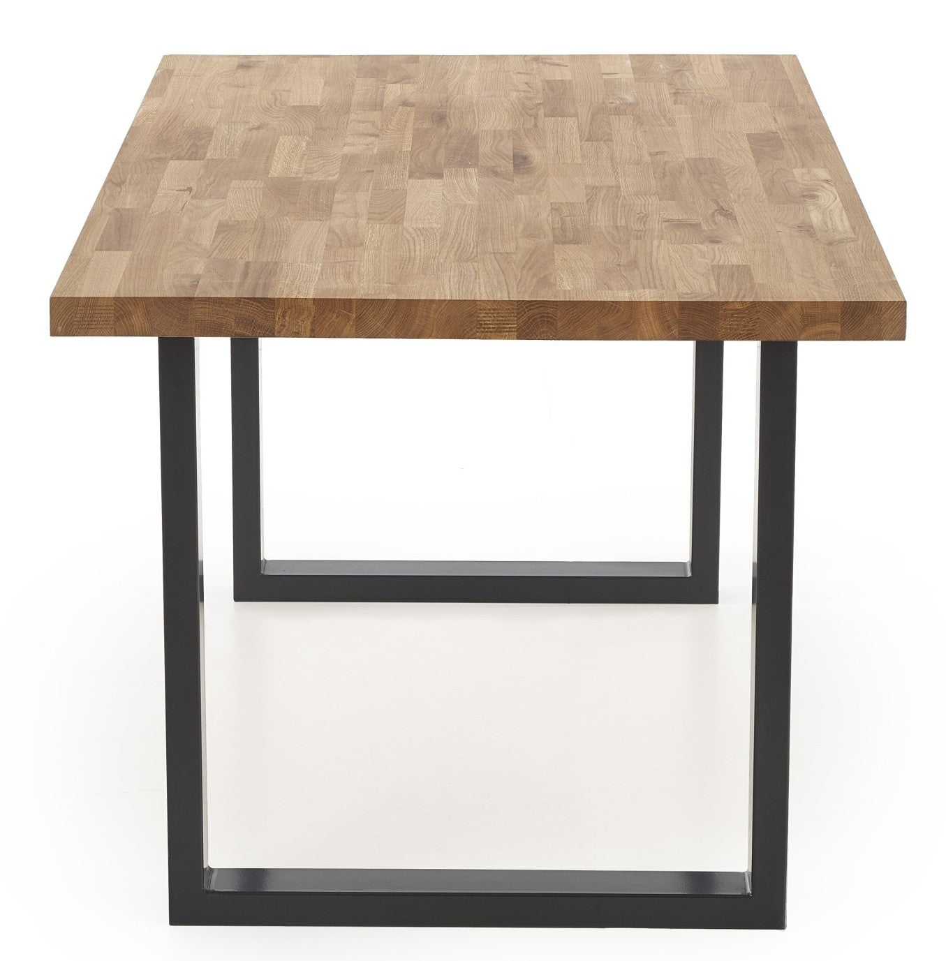 Kitchen Table East Sao Paulo | size: Length: 90cm, Width: 160cm, Height: 76cm | color: Black/Oak | image: 3 | variant: 1006849
