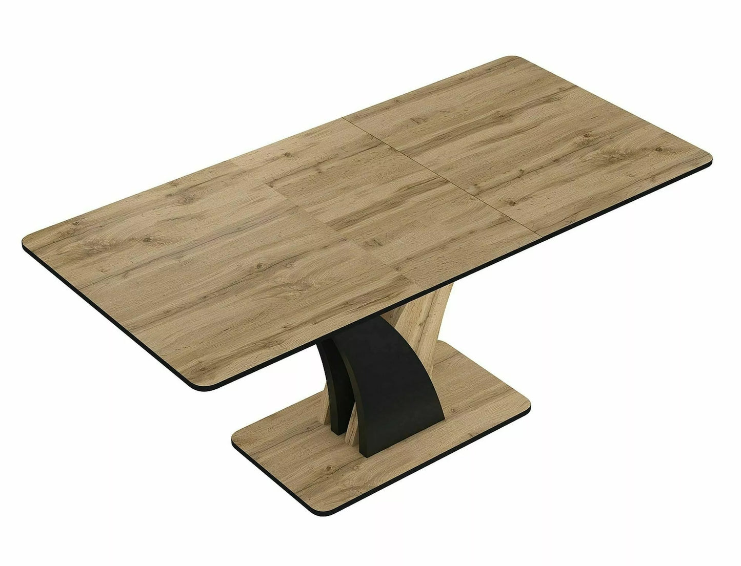Kitchen Table Linkoping | size: Length: 68cm, Width: 160cm, Height: 76cm | color: Oak | image: 2 | variant: 1007990
