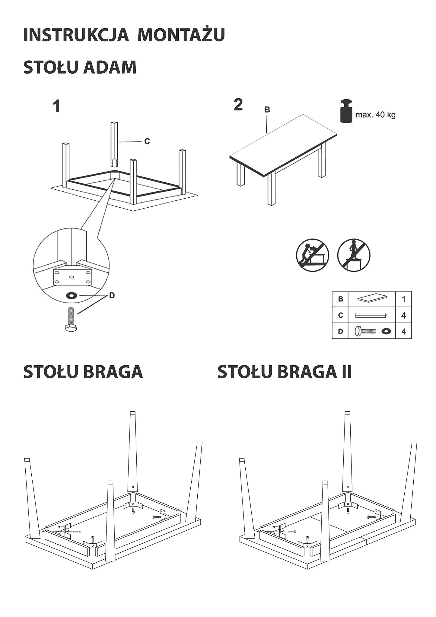 Kitchen Table Poole | size: Length: 65cm, Width: 90cm, Height: 75cm | color: Oak | image: 4 | variant: 1004296
